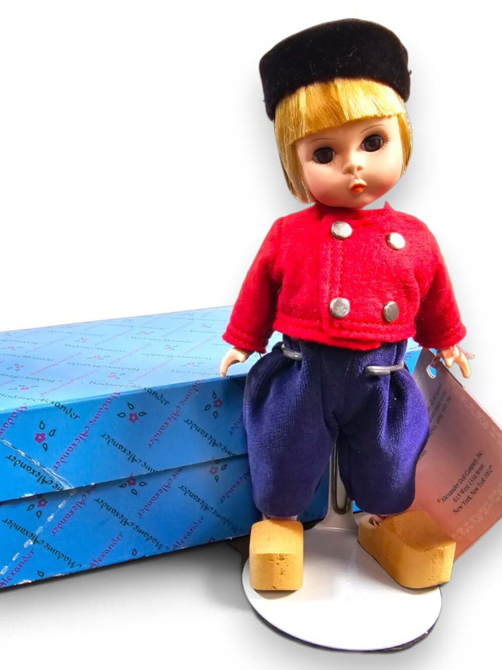 Madame Alexander Netherlands Boy International Dolls w/ Tags Kaiser Stand Box